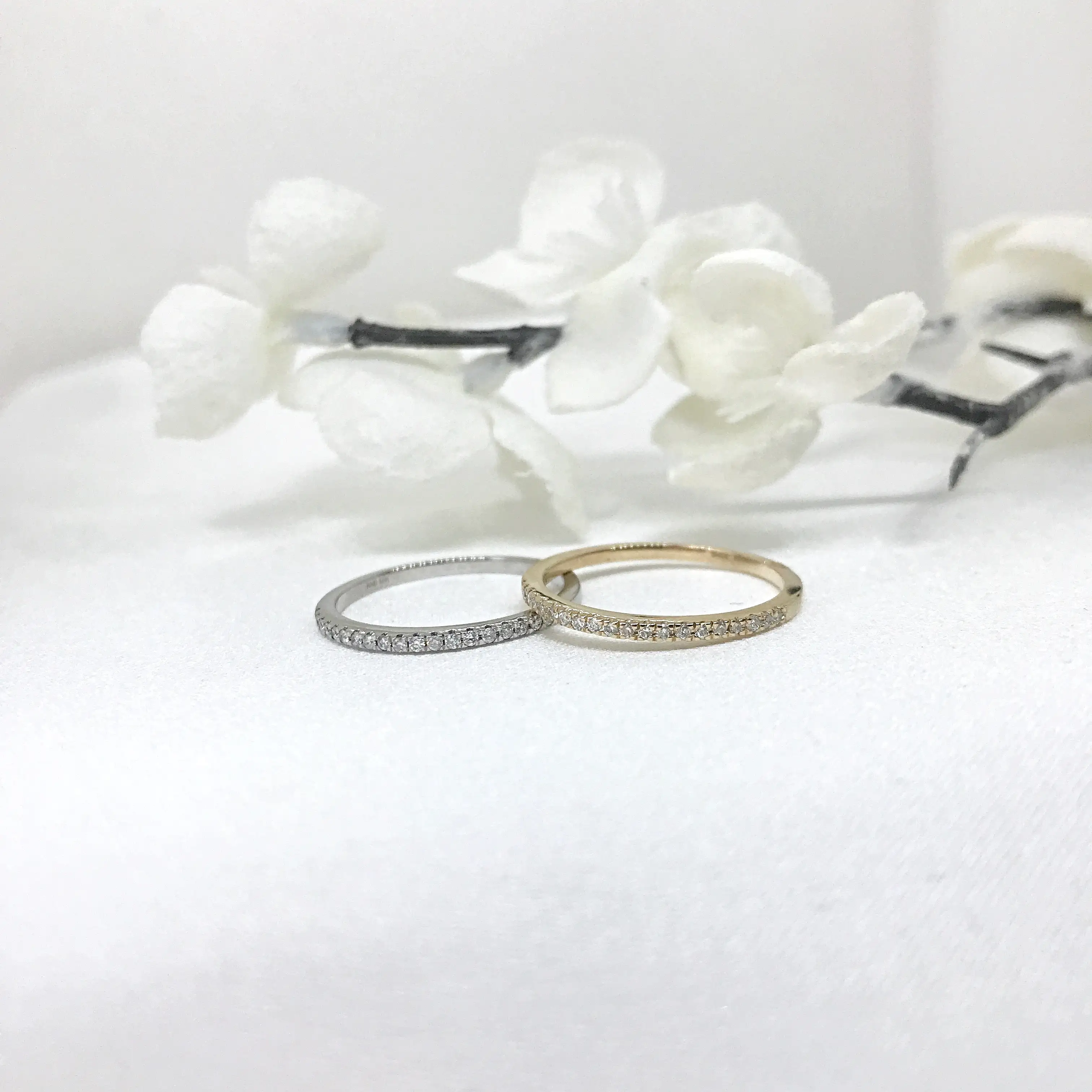 10k Gold Stackable Diamond Ring