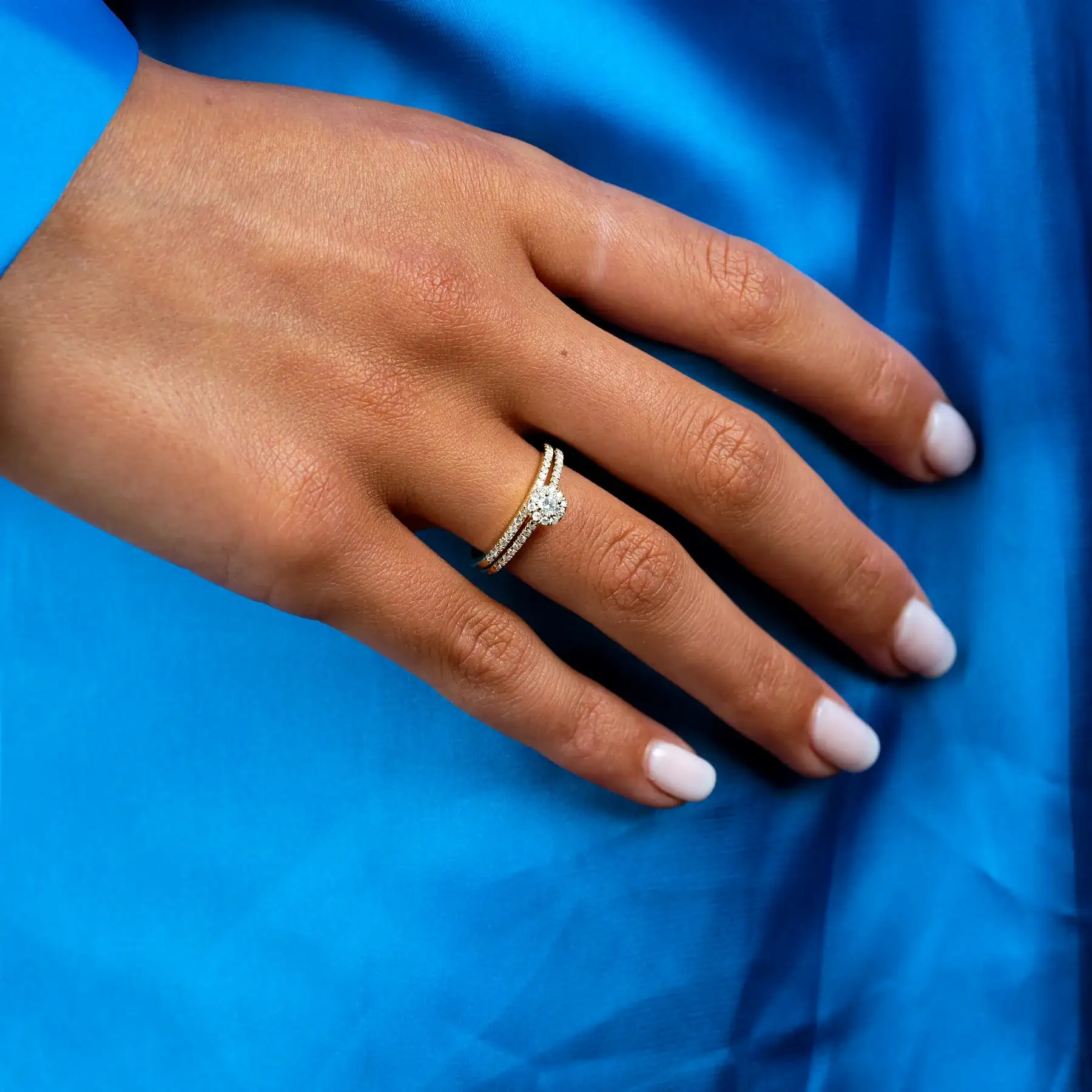 10k Gold Stackable Diamond Ring