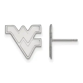 10k White Gold West Virginia University Small Post Earrings