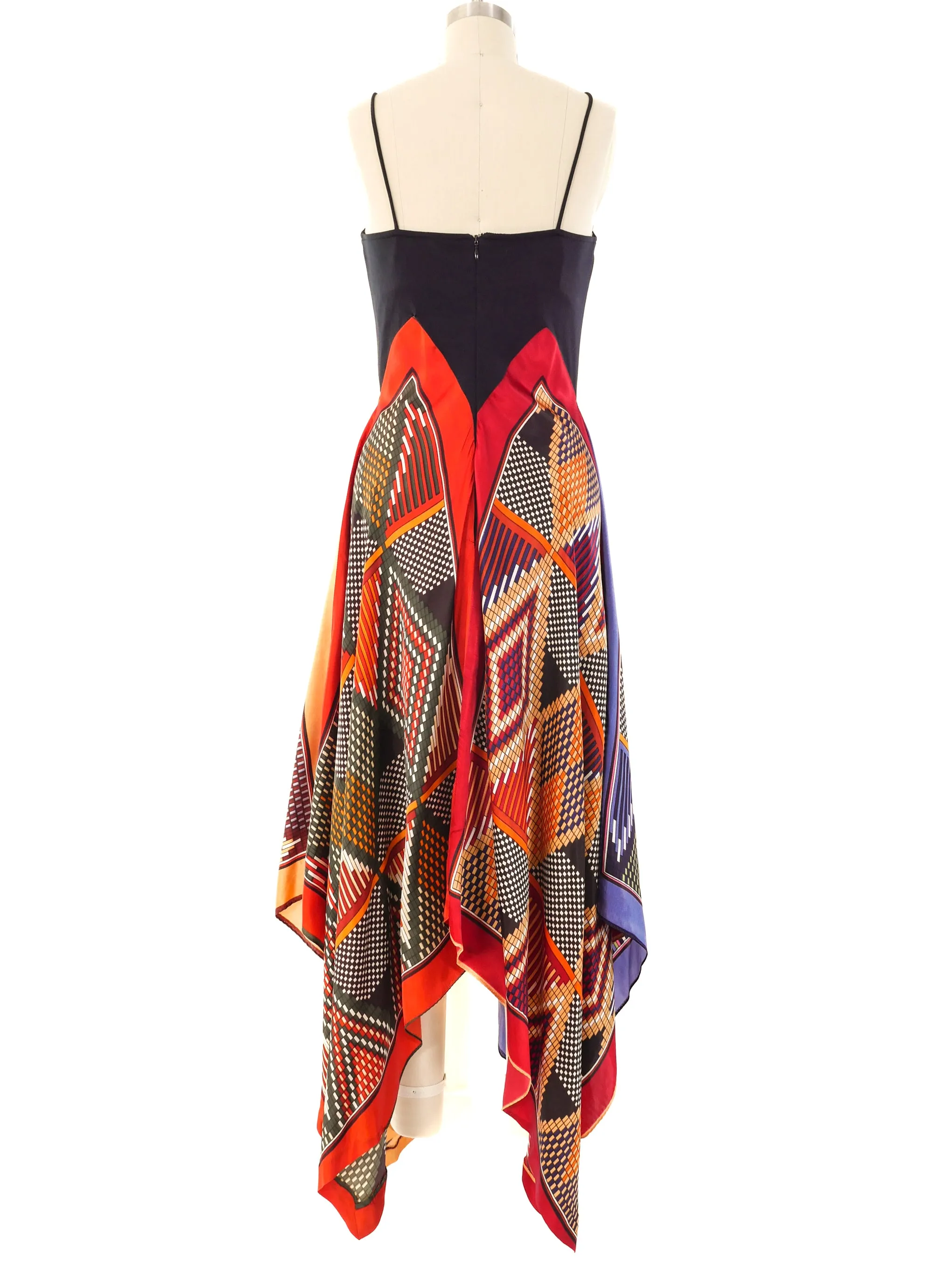 1970's Scarf Maxi Dress