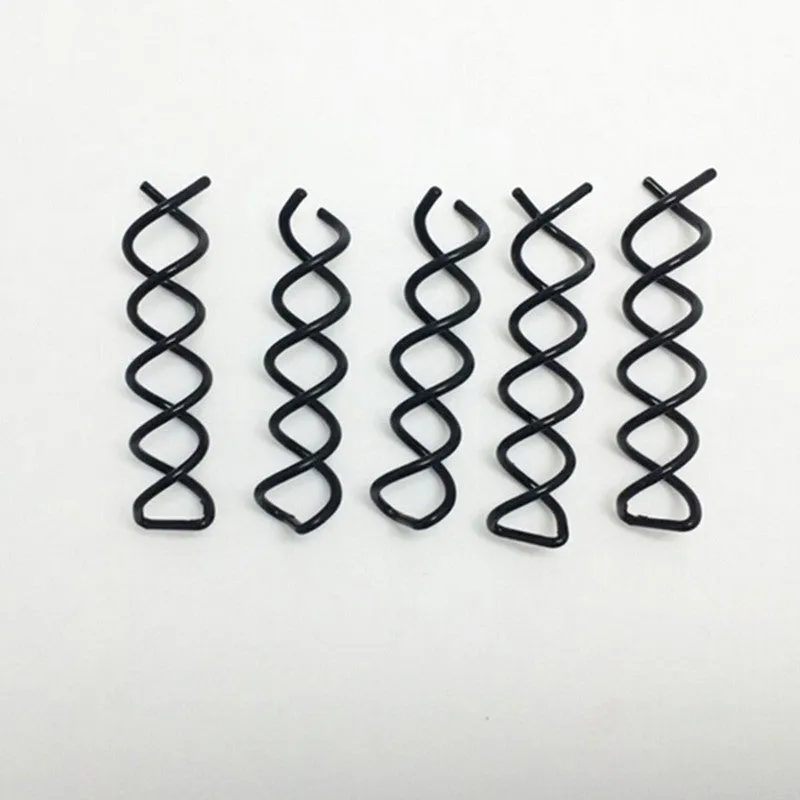 5Pcs Spiral Spin Screw Bobby Pin Hair Clip Twist Barrette Black Hairpins Hair B  Accessories SM6