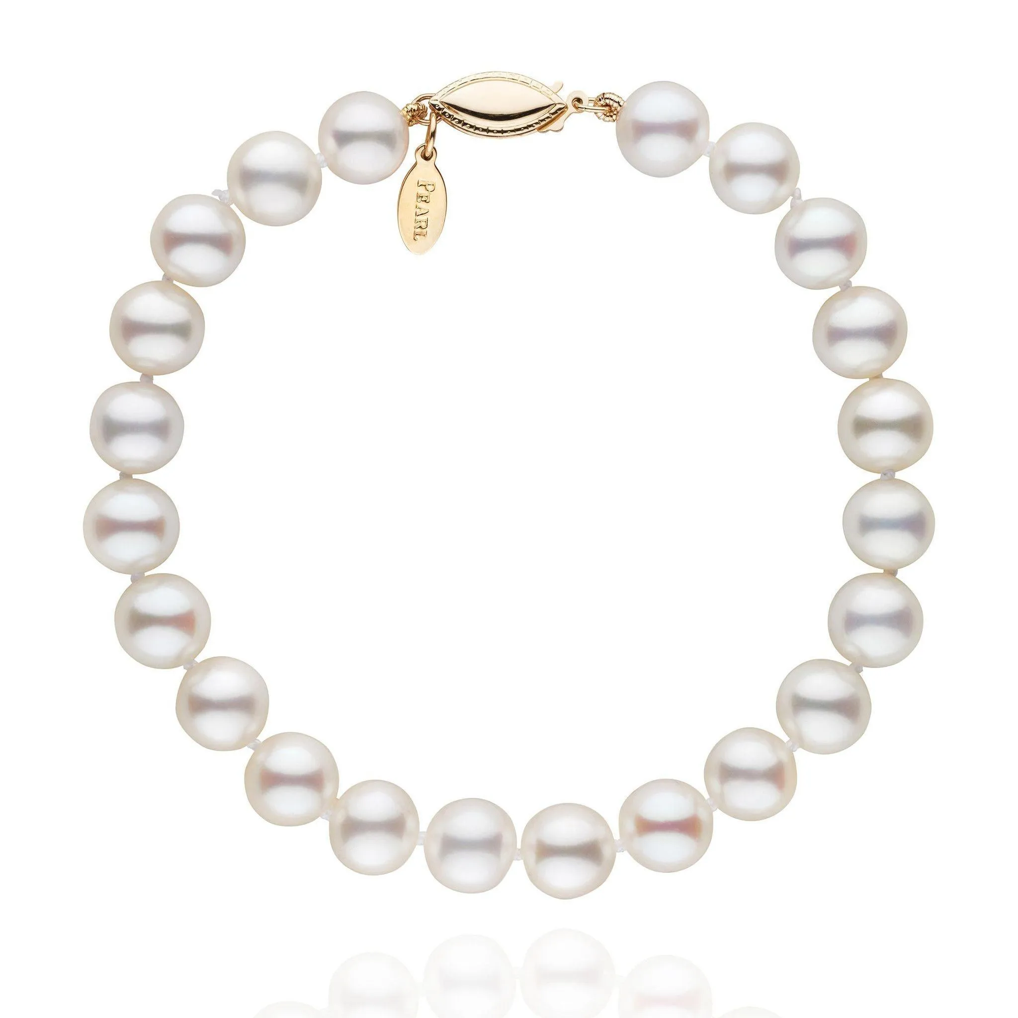 7.5-8.0 mm White Freshadama Pearl Bracelet