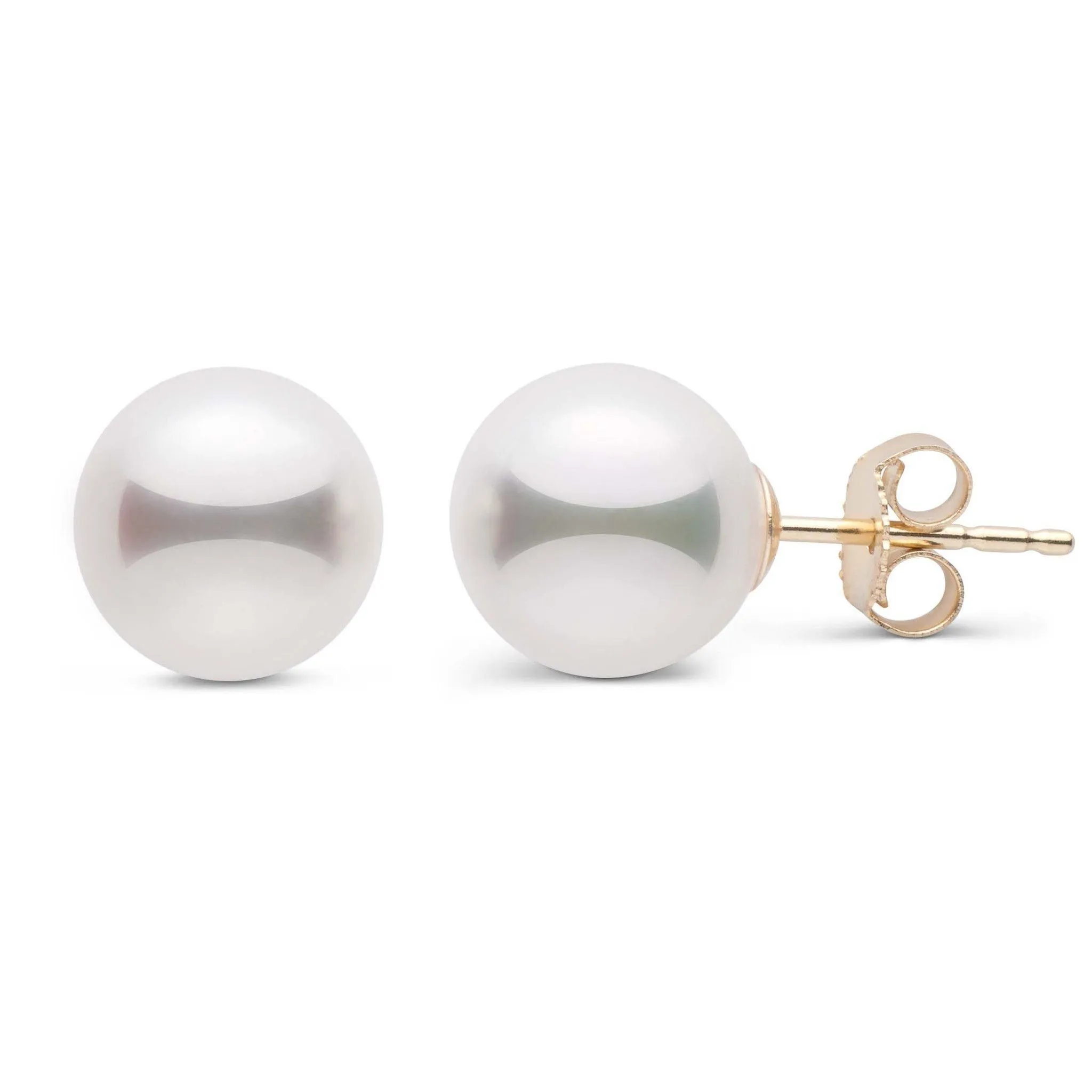 8.0-8.5 mm White Akoya AAA Pearl Stud Earrings