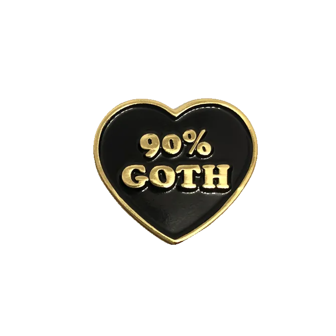 90% Goth Pin