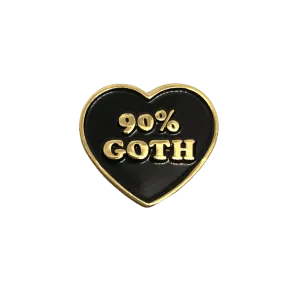 90% Goth Pin