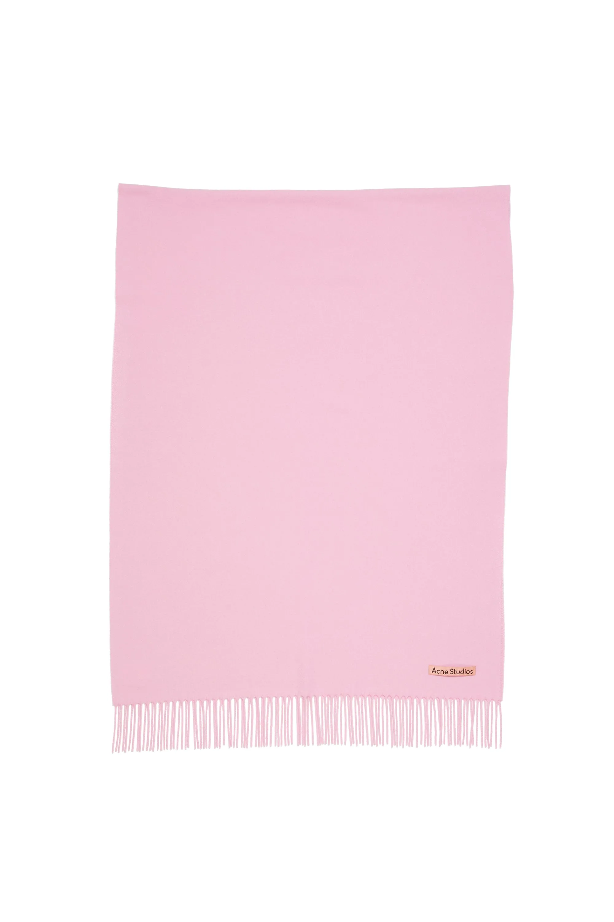 Acne Studios Fringe Wool Scarf - Oversized (Pink)