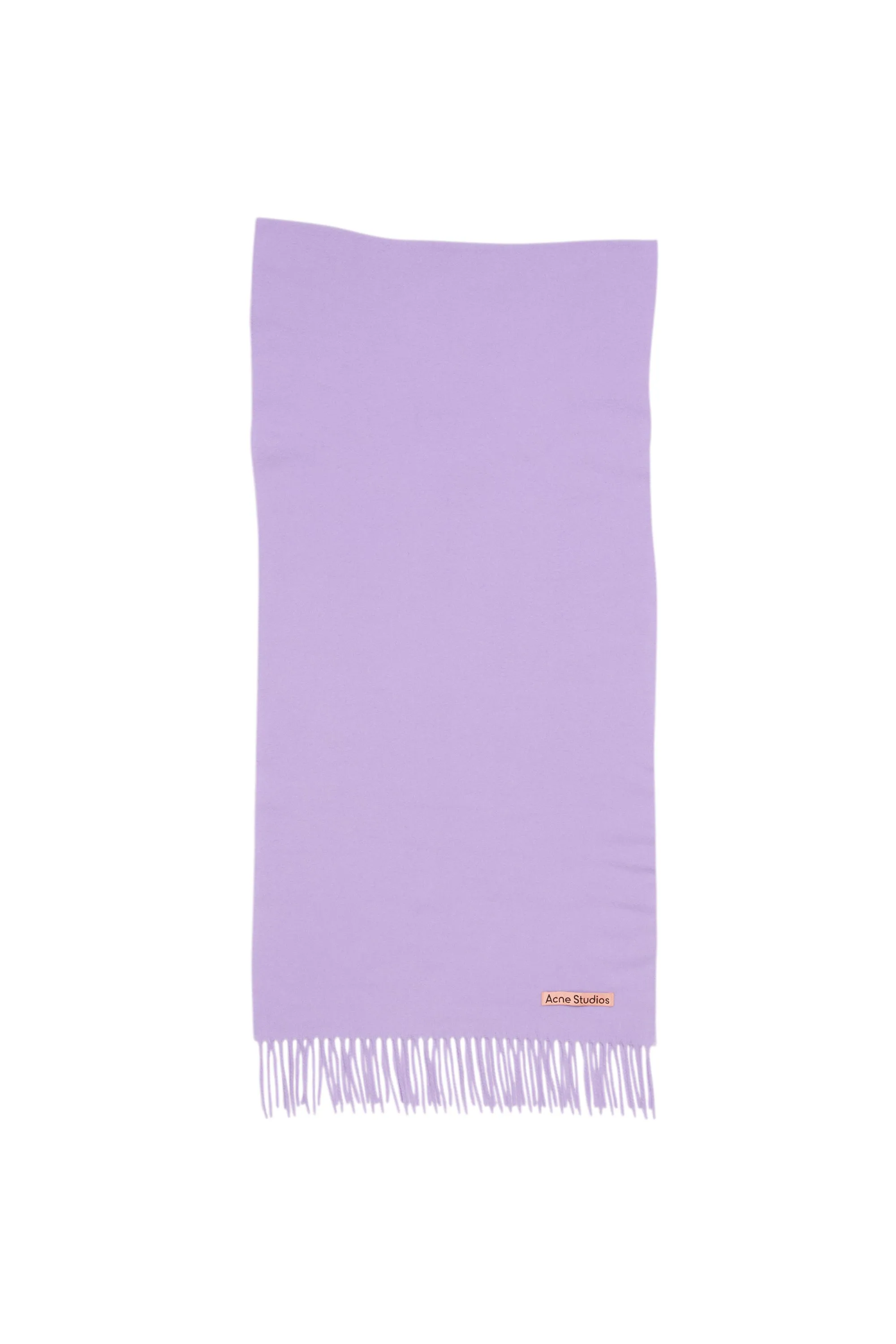 Acne Studios Fringe wool scarf – Narrow (Bright Purple)