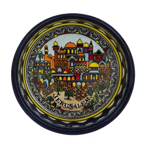 Armenian Ceramic Decorative Ashtray Jerusalem (3.94x1.18 inch)