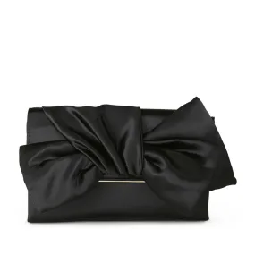 Badgley Mischka Women's Tie Bow Clutch in Black