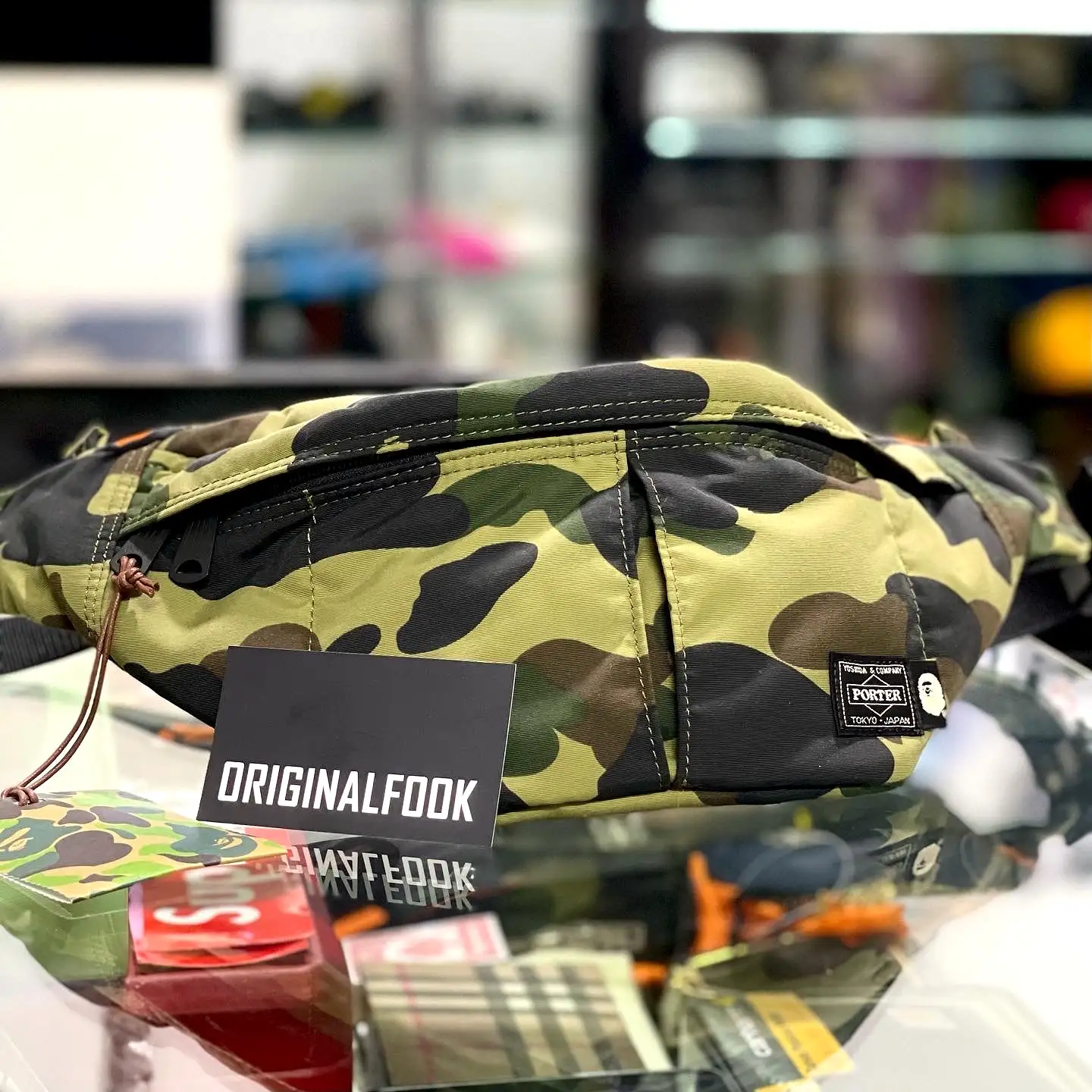 Bathing Ape X Porter Yoshida Japan Waist Bag Camo