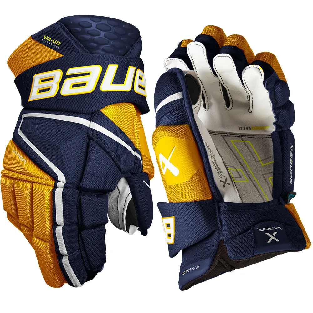 BAUER VAPOR HYPERLITE INTERMEDIATE HOCKEY GLOVES