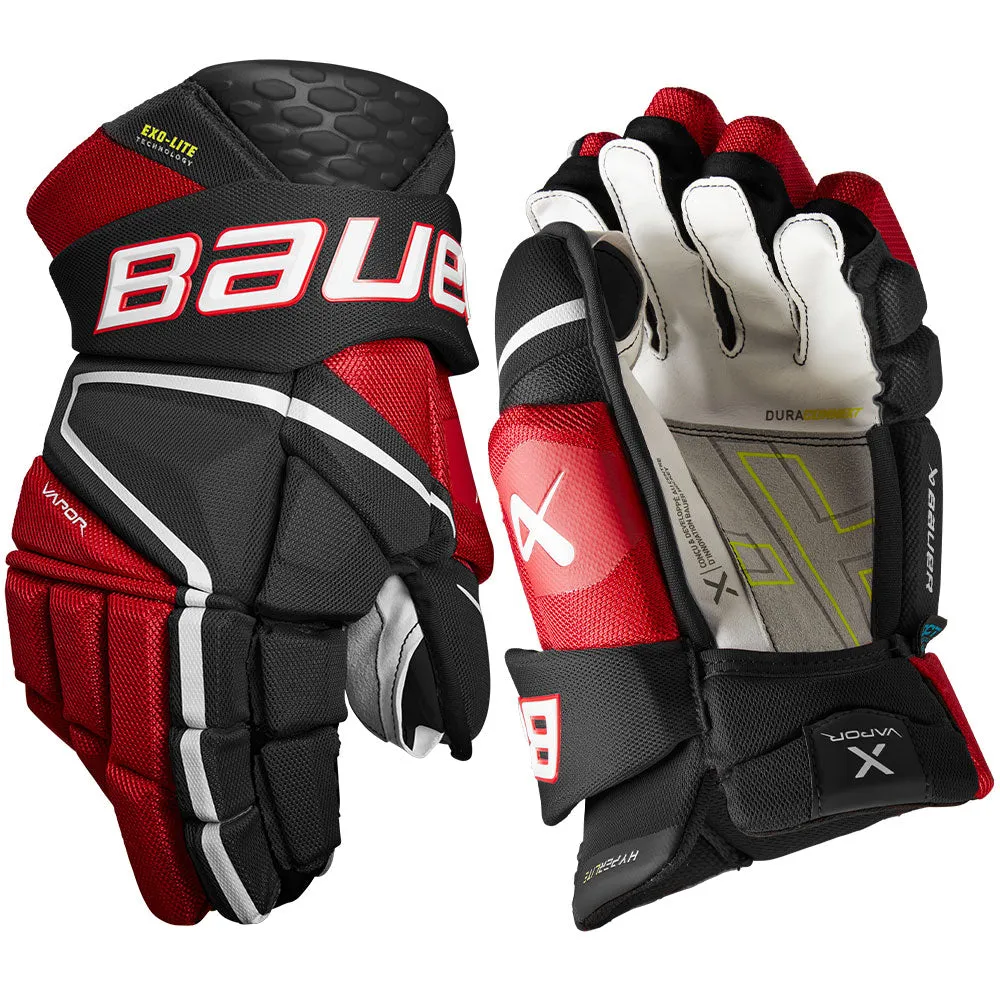 BAUER VAPOR HYPERLITE INTERMEDIATE HOCKEY GLOVES