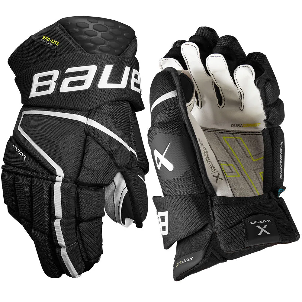 BAUER VAPOR HYPERLITE INTERMEDIATE HOCKEY GLOVES