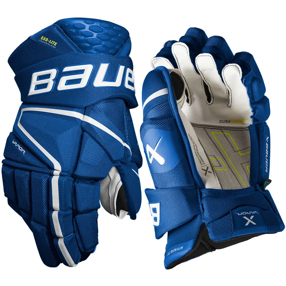 BAUER VAPOR HYPERLITE INTERMEDIATE HOCKEY GLOVES