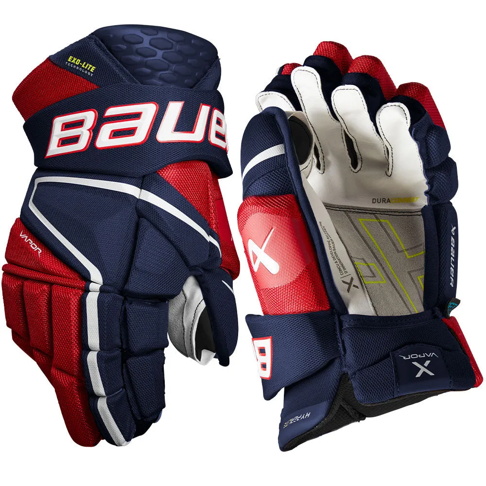 BAUER VAPOR HYPERLITE INTERMEDIATE HOCKEY GLOVES