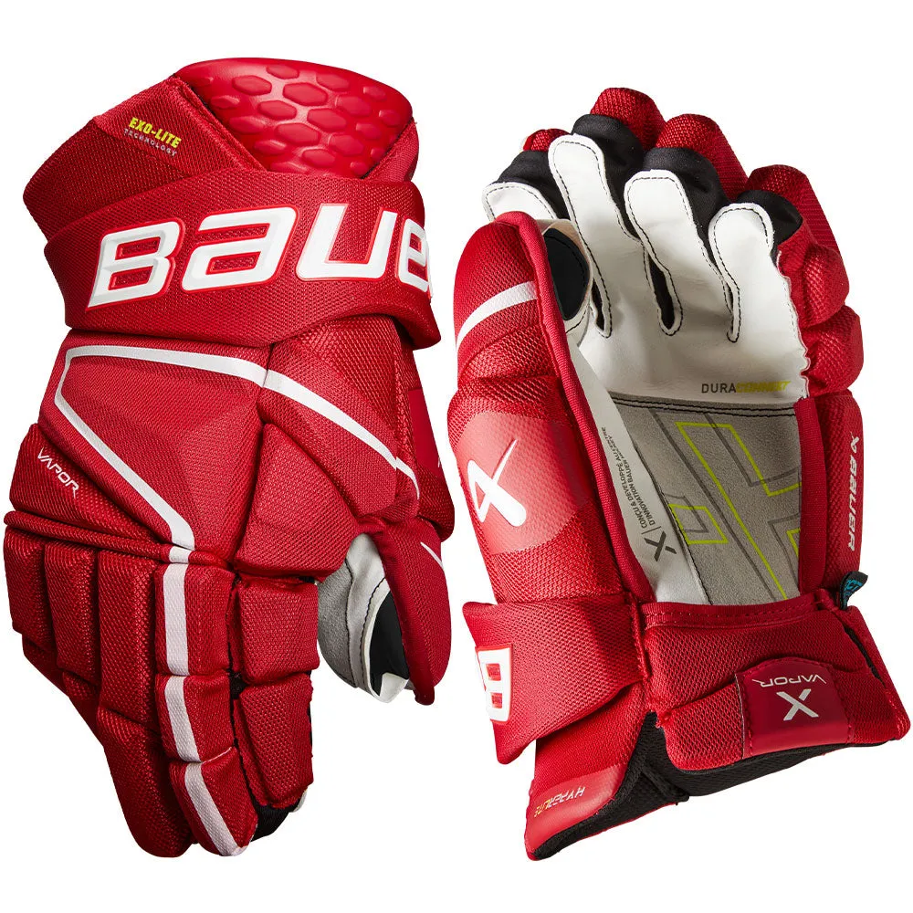 BAUER VAPOR HYPERLITE INTERMEDIATE HOCKEY GLOVES