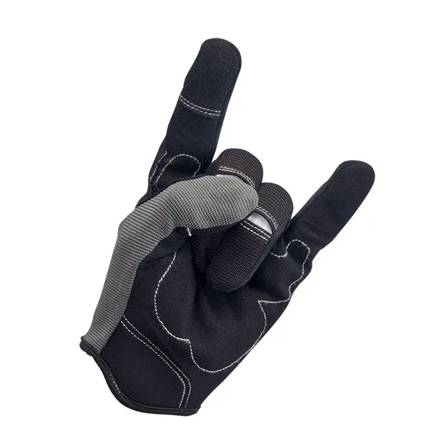 BILTWELL MOTO GLOVES GREY/BLACK