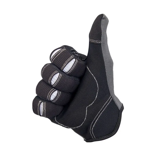 BILTWELL MOTO GLOVES GREY/BLACK