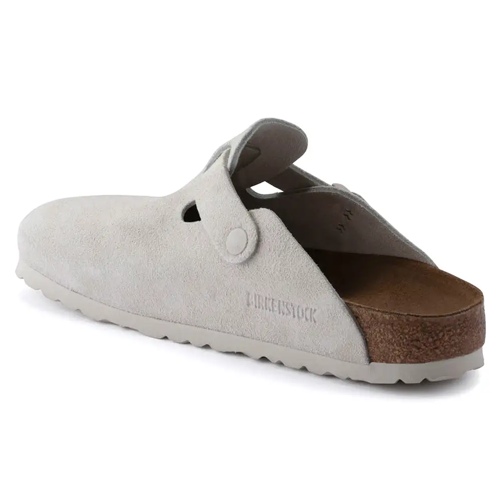 Birkenstock Women's Boston Antique White - Narrow