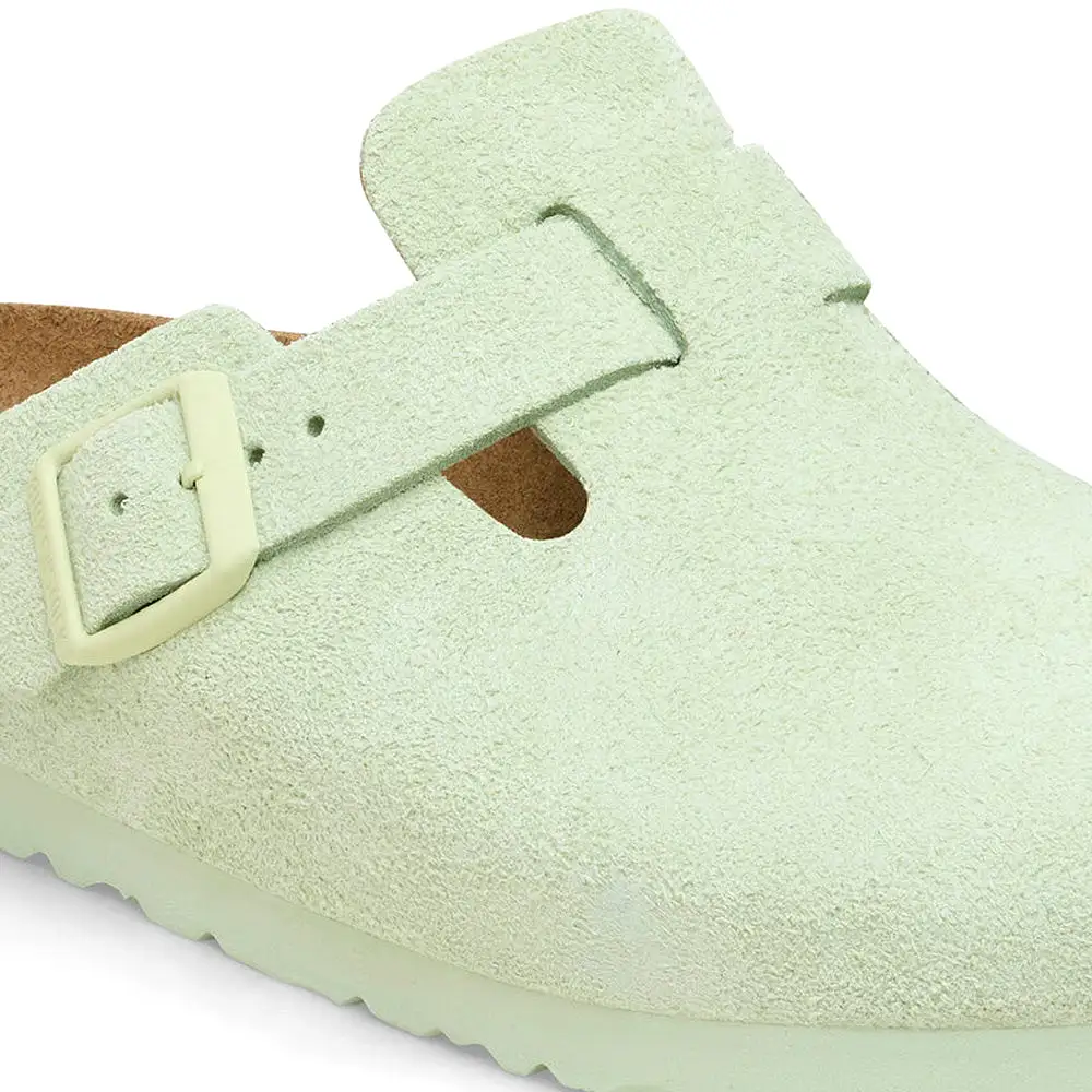 Birkenstock Women's Boston Faded Lime - Narrow