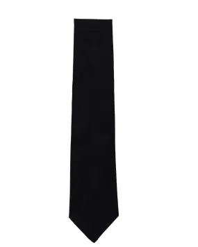 Black Satin Silk Tie