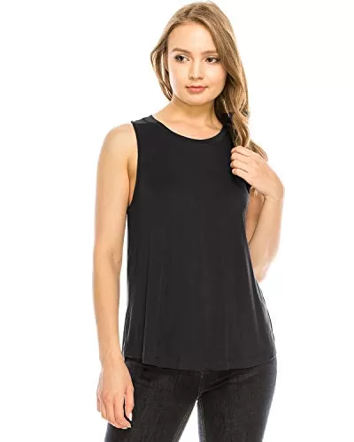 Black Tank Top Relaxed Fit