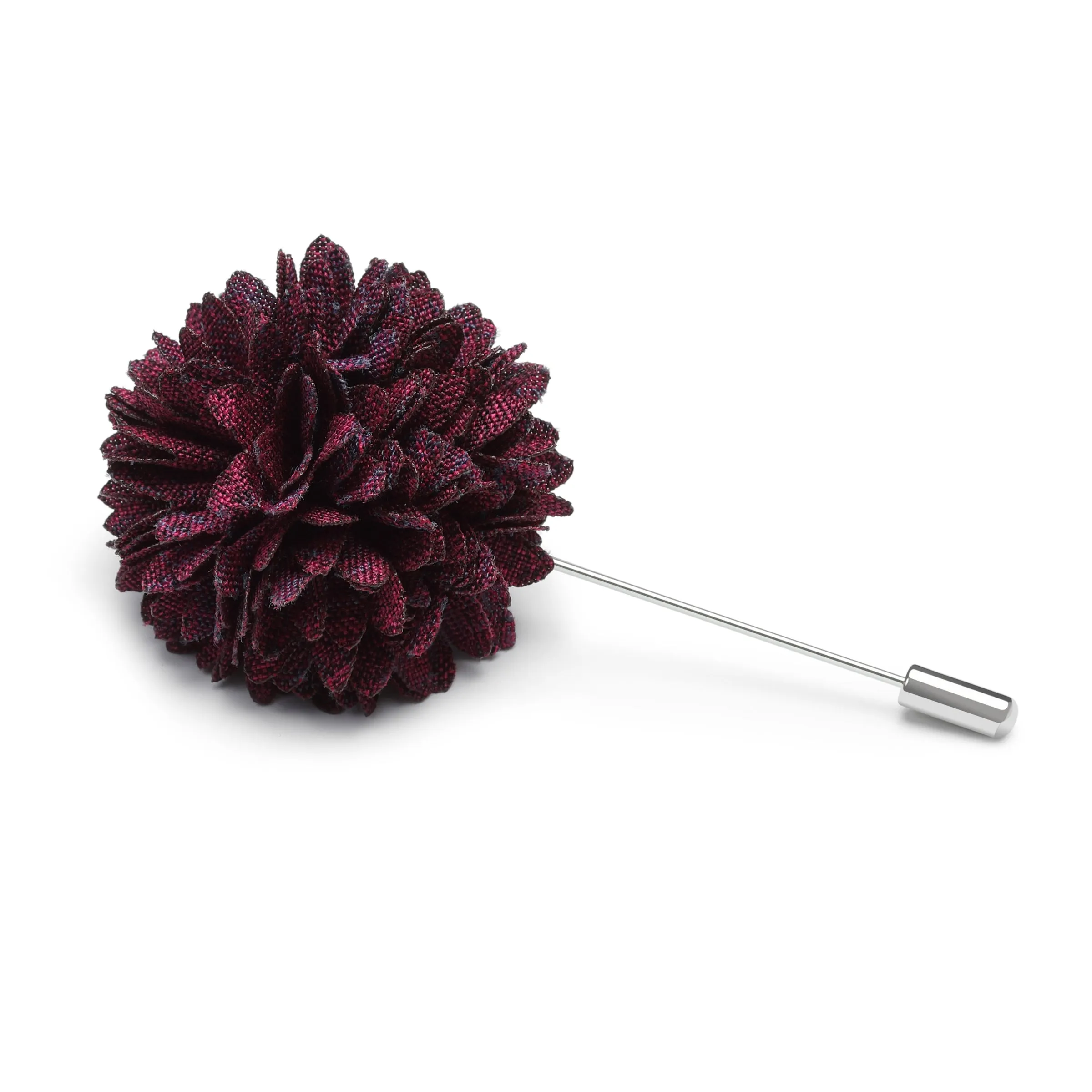 Bordeaux Burgundy Bloom Lapel Pin