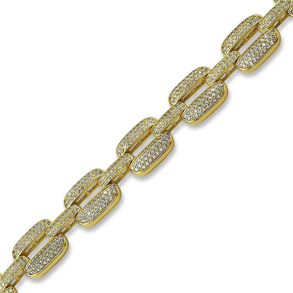 Bubble Triple Link Bling Bling Bracelet