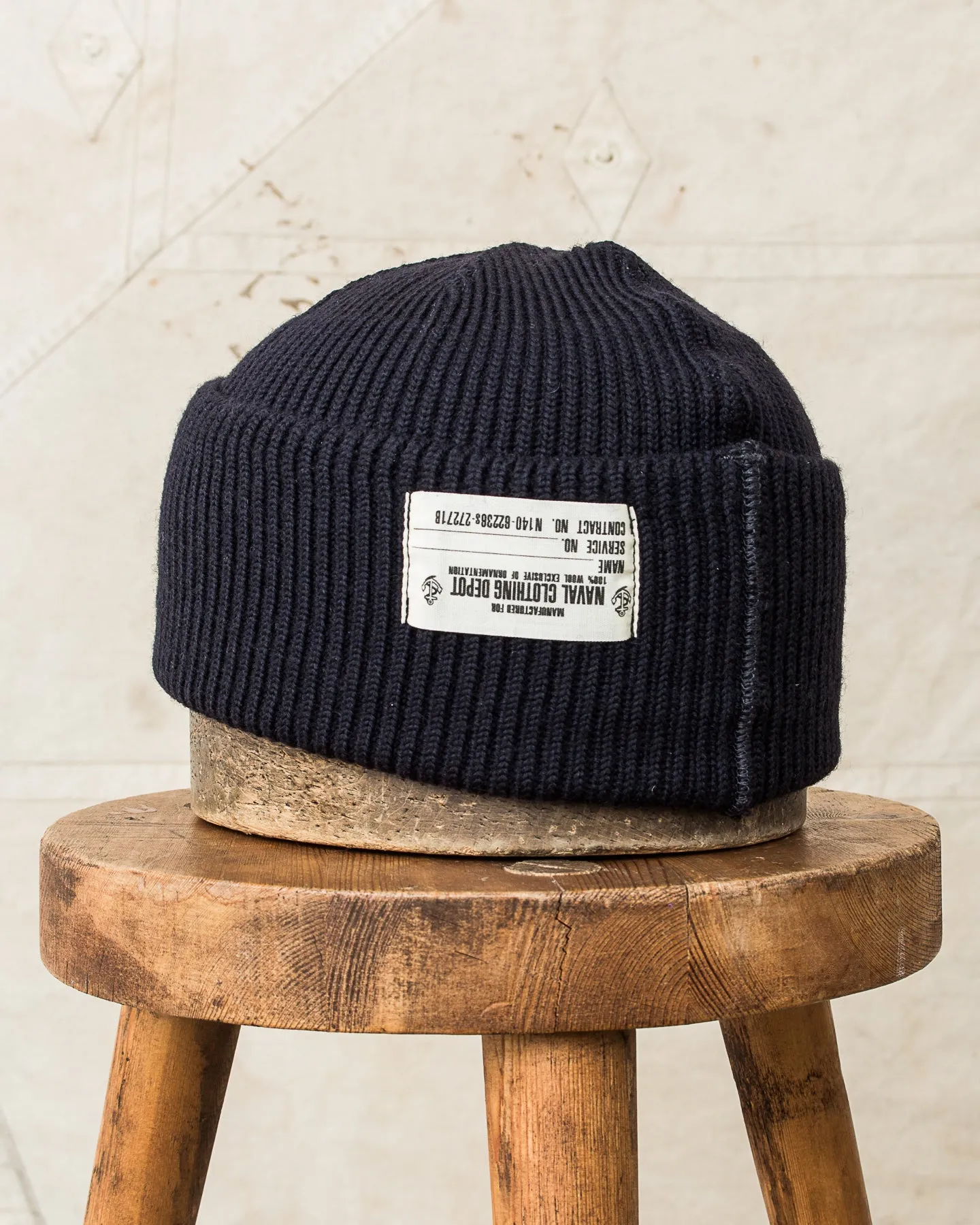 Buzz Rickson's USN Wool Watch Cap Navy BR02243