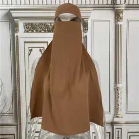 Caramel Tie Back Niqab