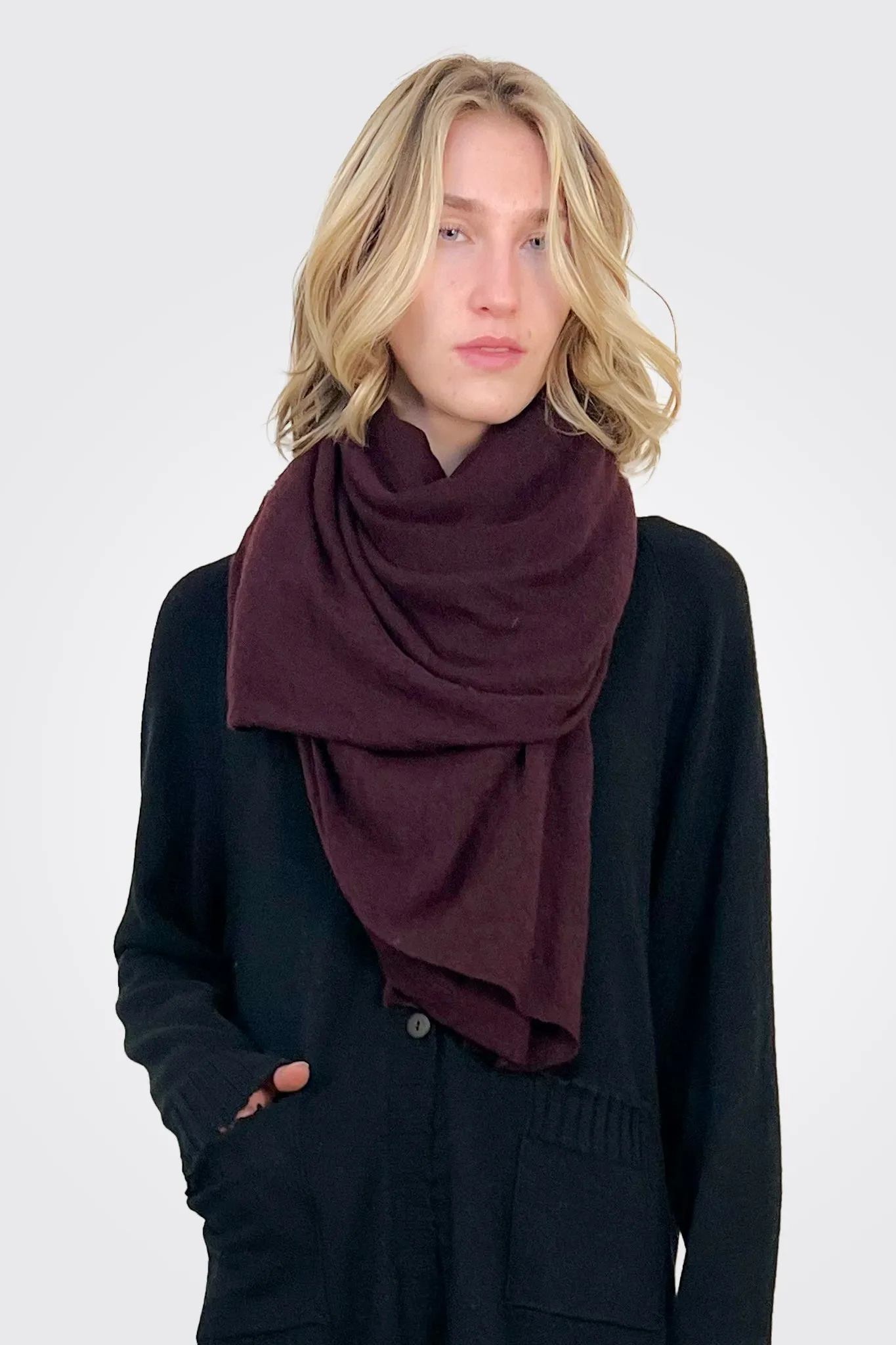 Cashmere Scarf  - Plum