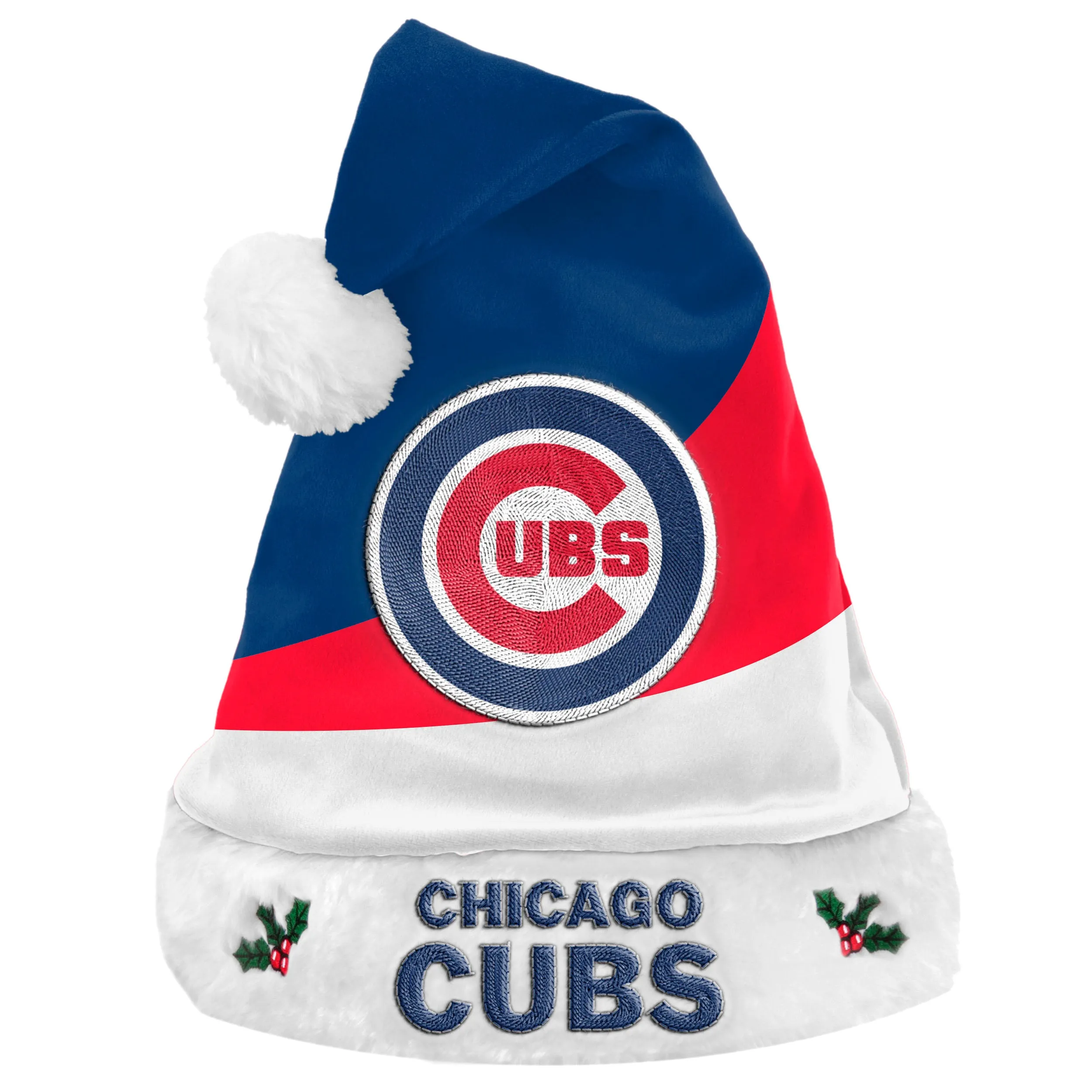 Chicago Cubs Colorblock Santa Hat