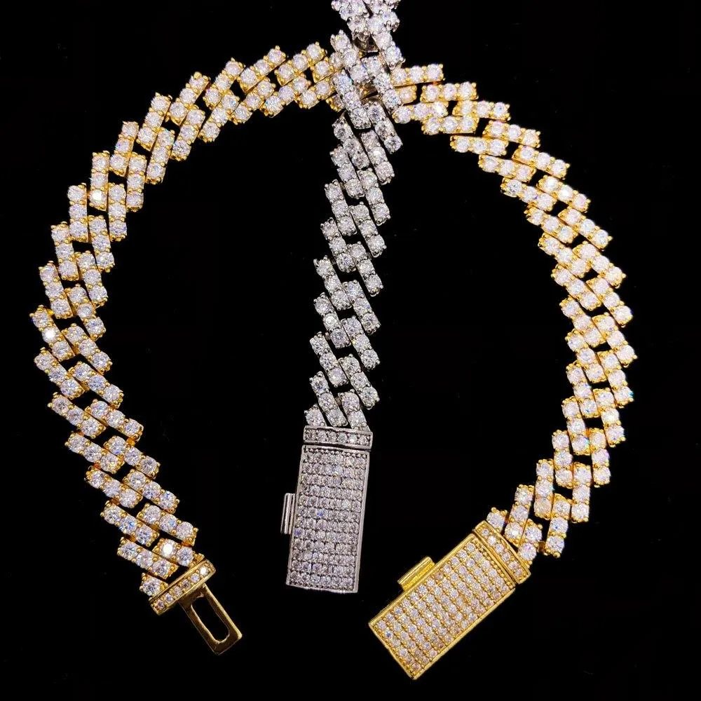 Cuban Box Link Hip Hop Bling Bling Bracelet (2 Sizes)