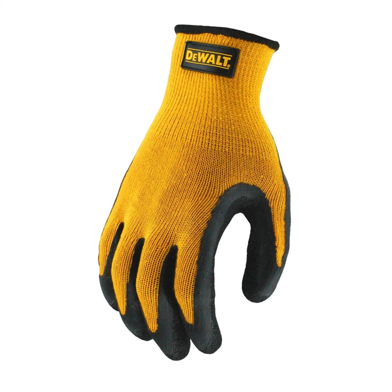 DeWALT Box of 12 Pair Rubber Coated Gripper Safety Gloves DPG70