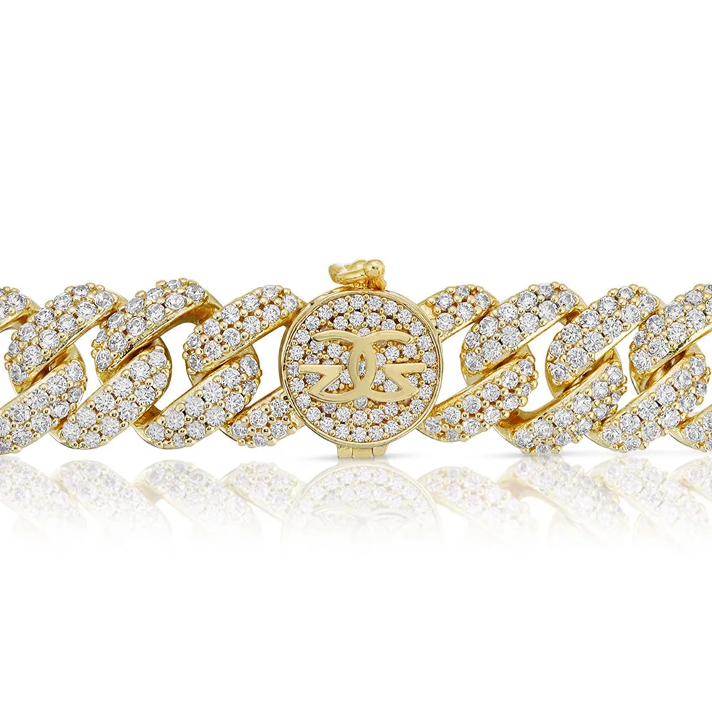 Diamond Cuban Link Bracelet 12mm