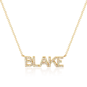 Diamond Custom Name Necklace