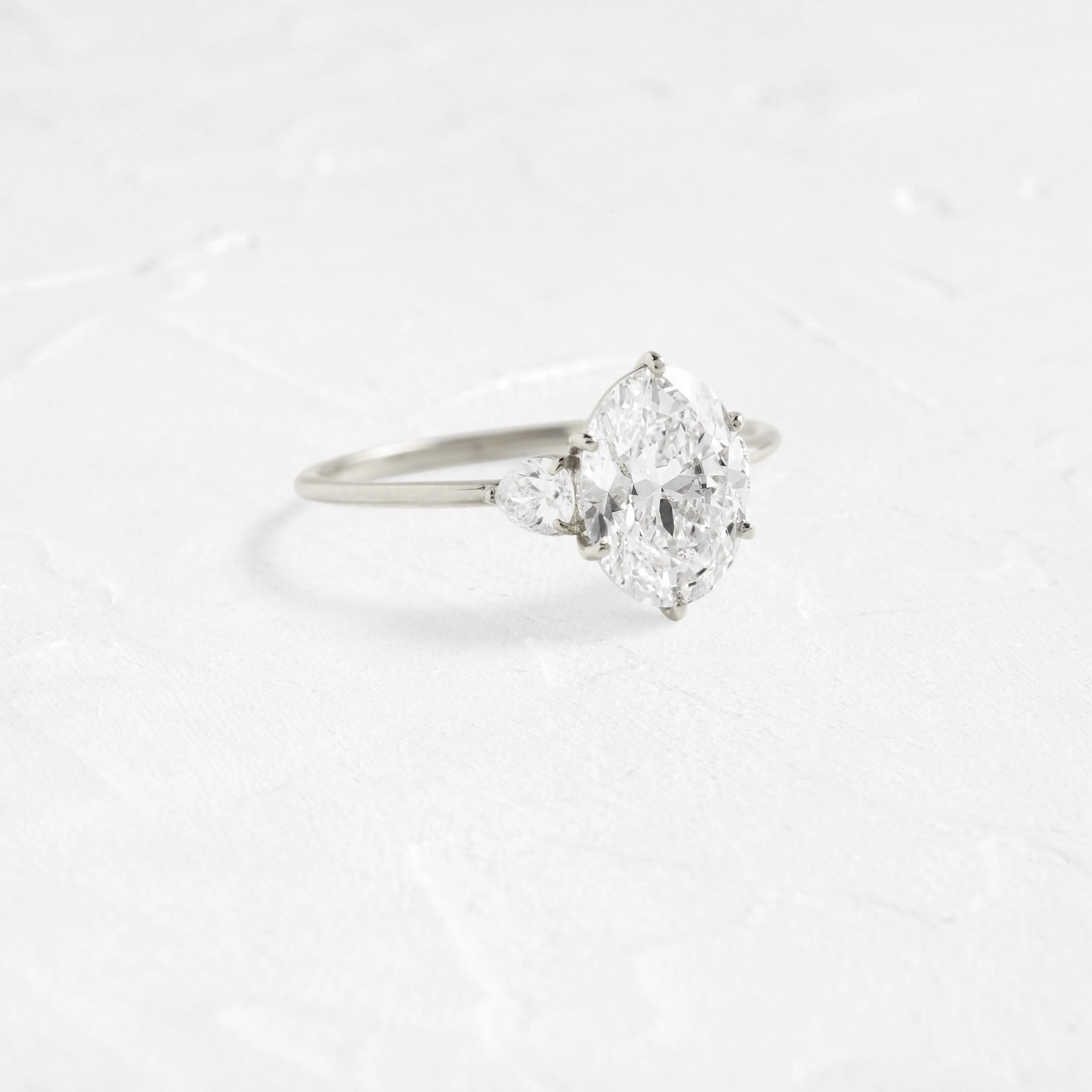 Duet Ring, Oval Cut