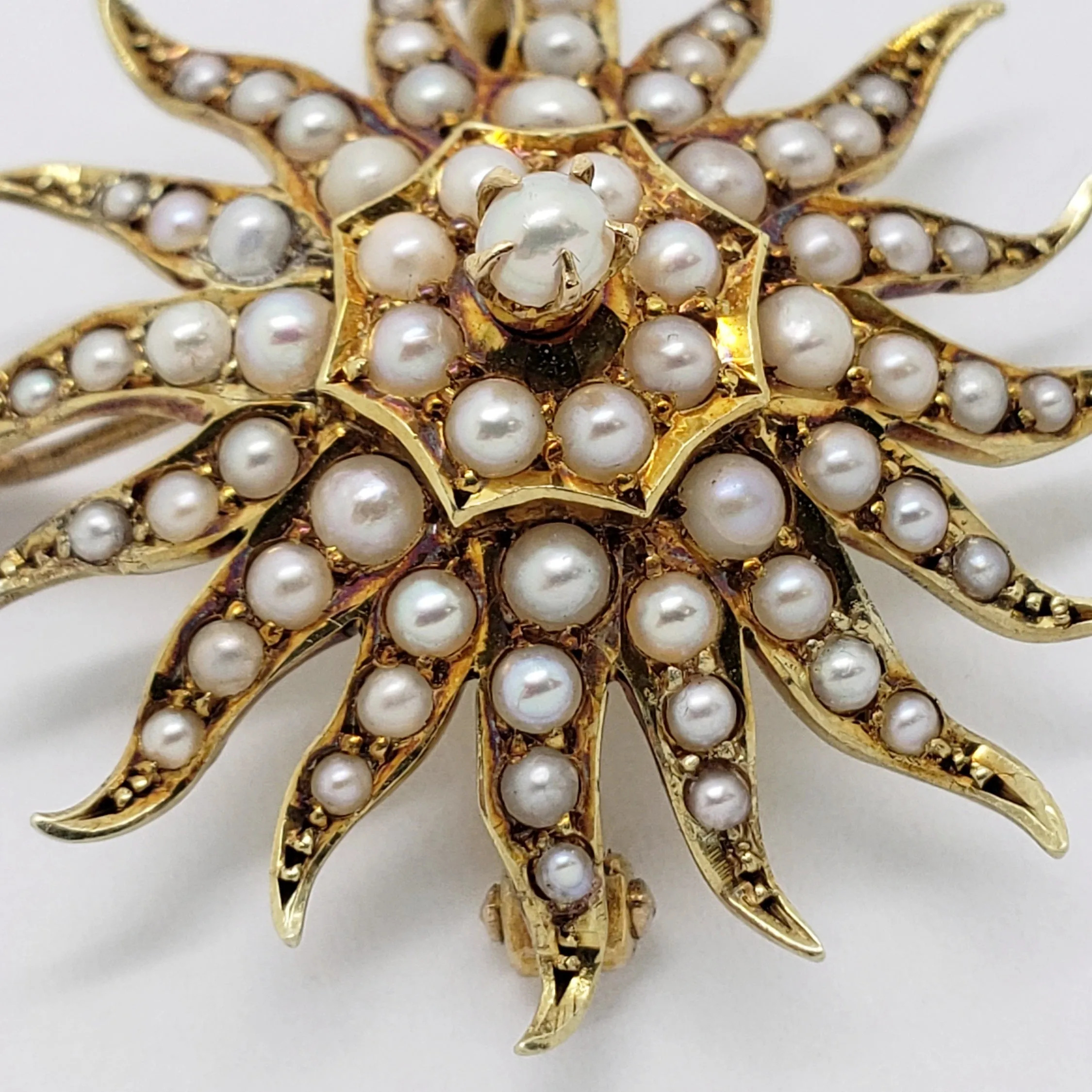 Edwardian Pearl Pendant-Brooch