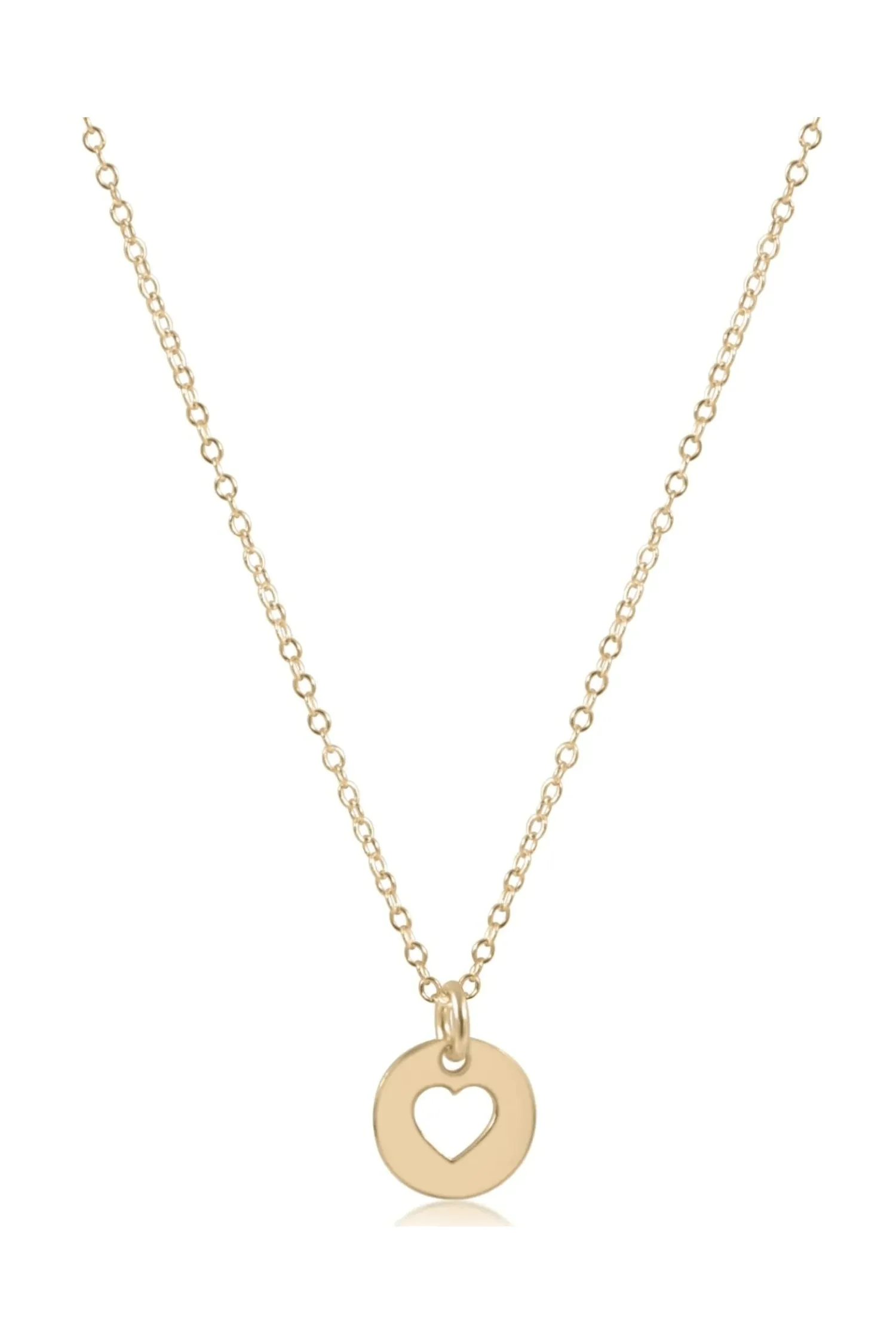 Enewton 16 Necklace Gold- Love Small Disc