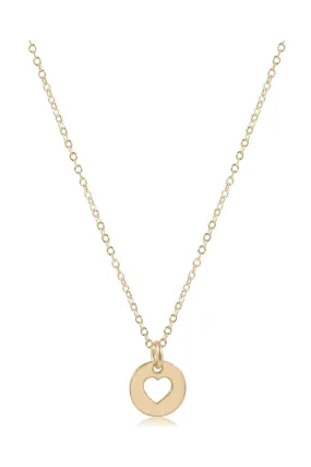 Enewton 16 Necklace Gold- Love Small Disc