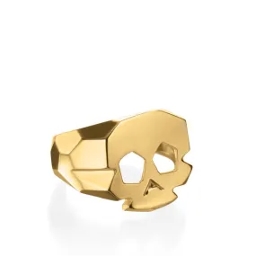 FACETTE SMALL SKULL RING