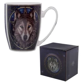 Fantasy Wolf Head Design Porcelain Mug MULP05