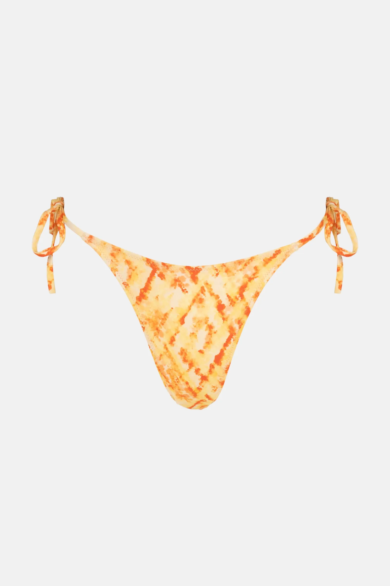 Fiesta Tie Dye Tie Side Hi Cut Pant Orange