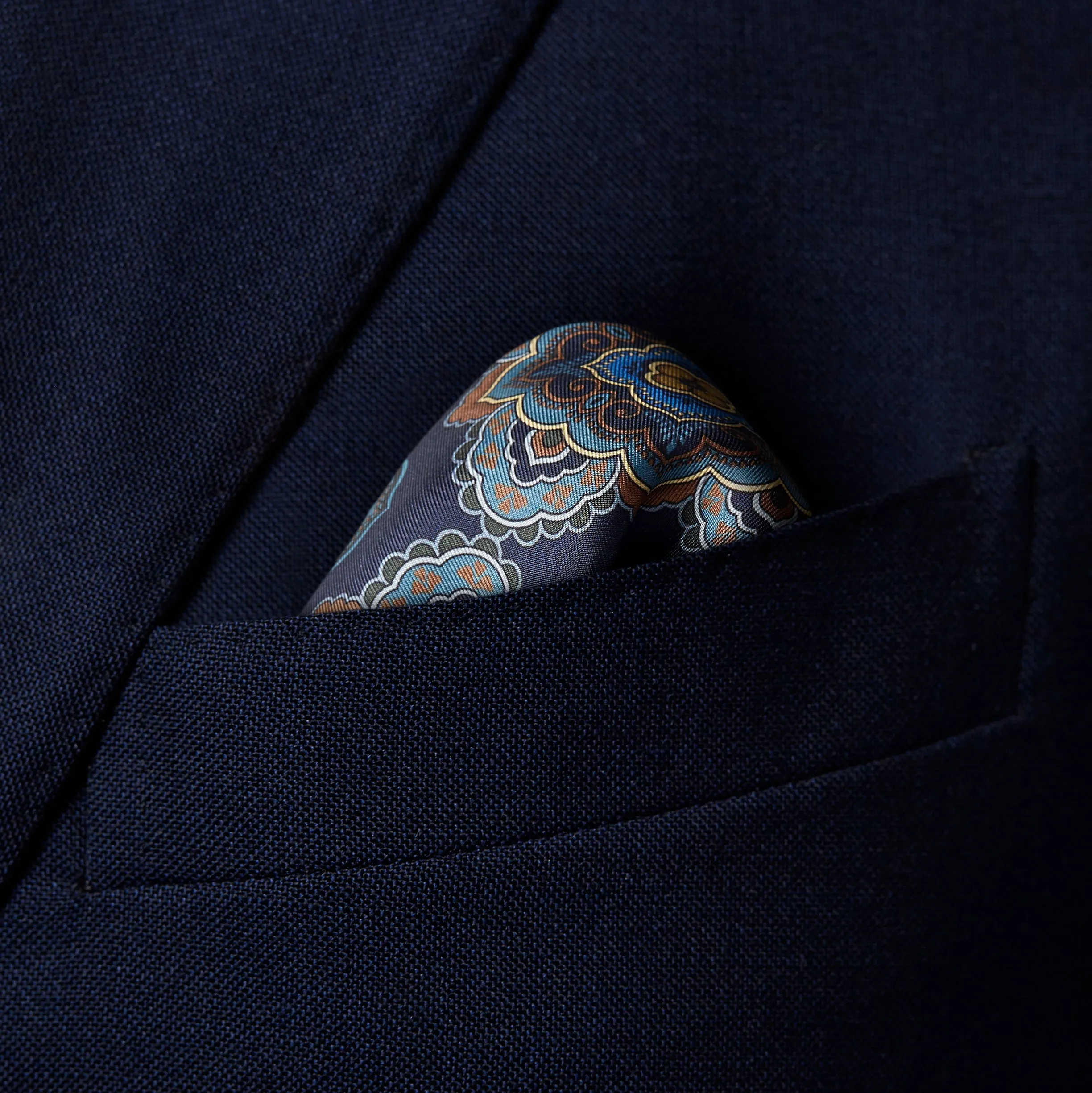 Floral Paisley Pocket Square