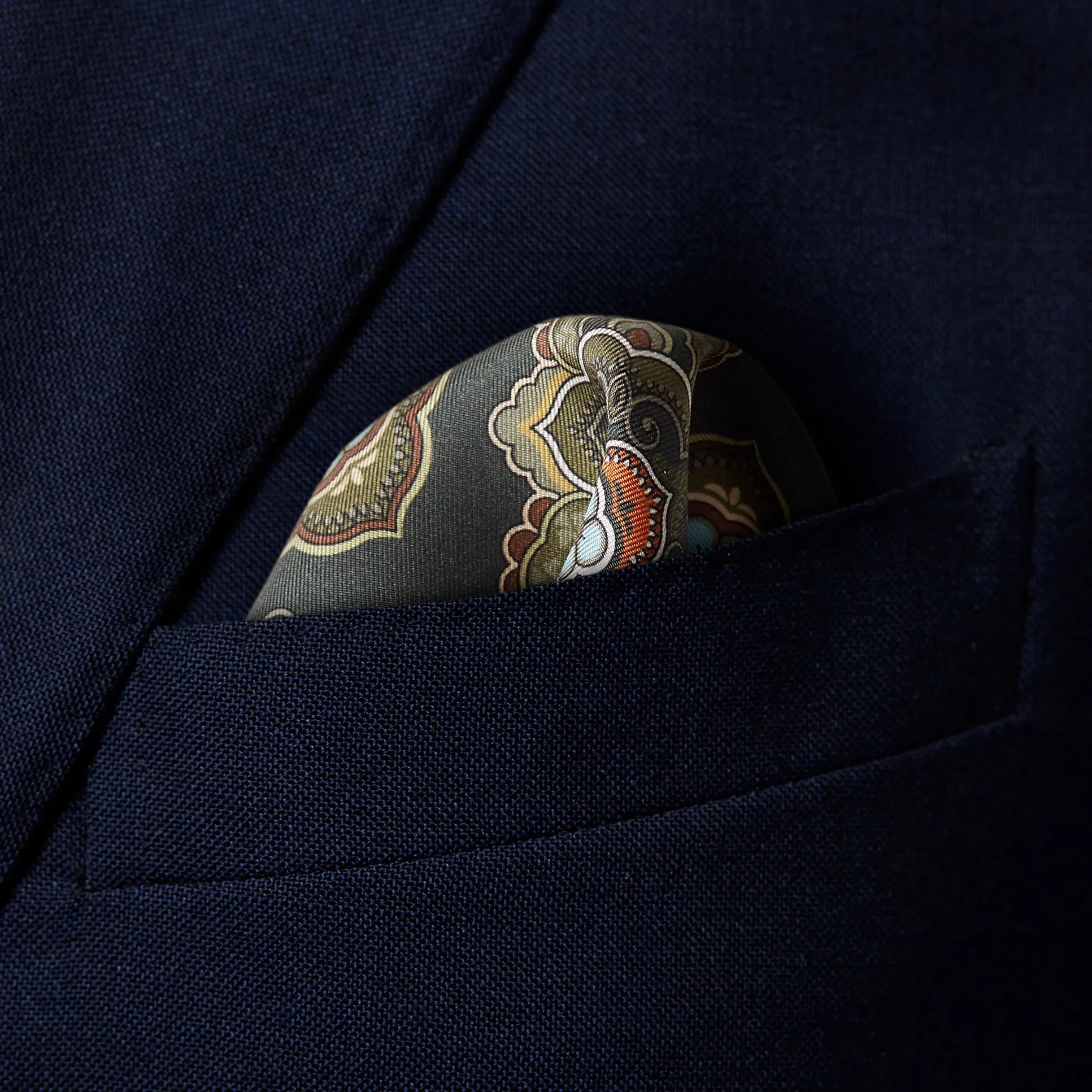 Floral Paisley Pocket Square