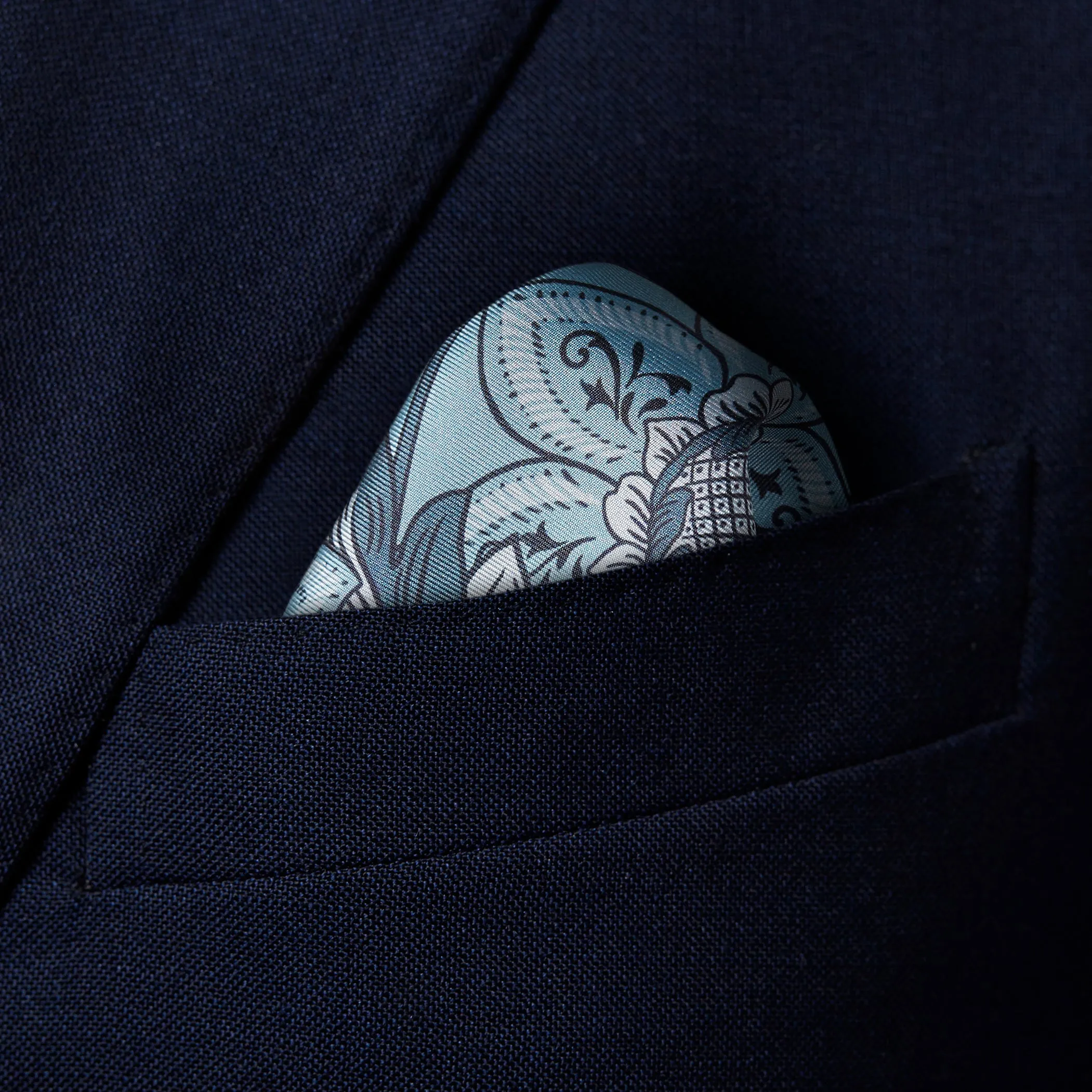 Floral Print Pocket Square