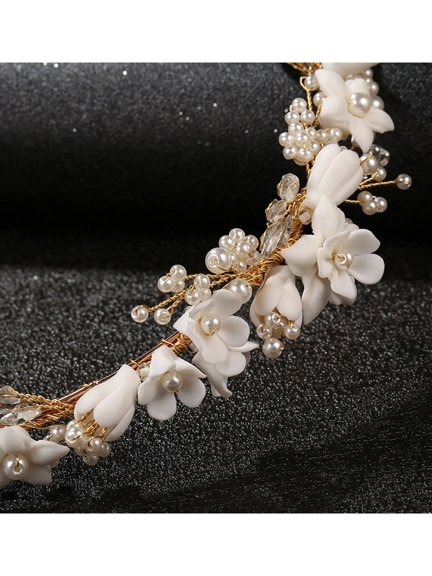 Flower Pearl Bridal Headband