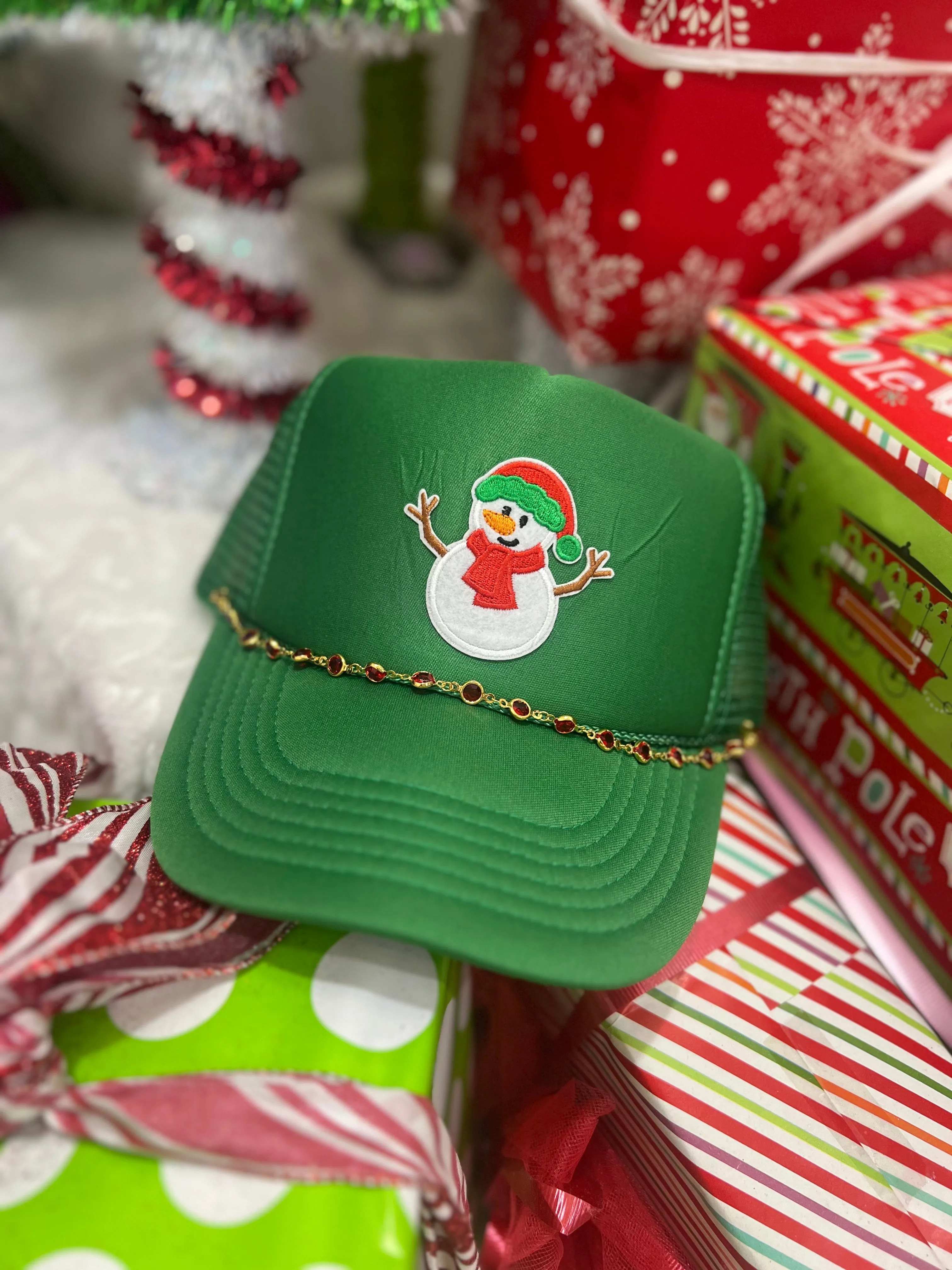 Fly Trucker Hat - Snowman