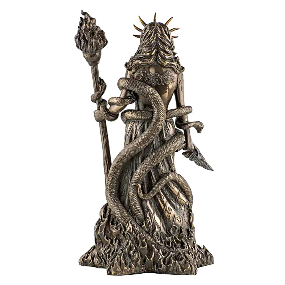 Goddess Hecate Bronze Finish Statue