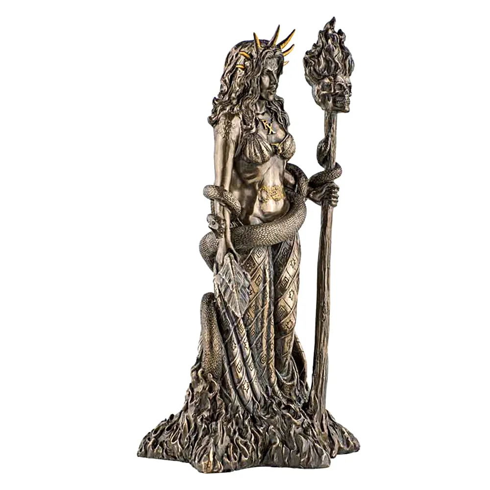 Goddess Hecate Bronze Finish Statue